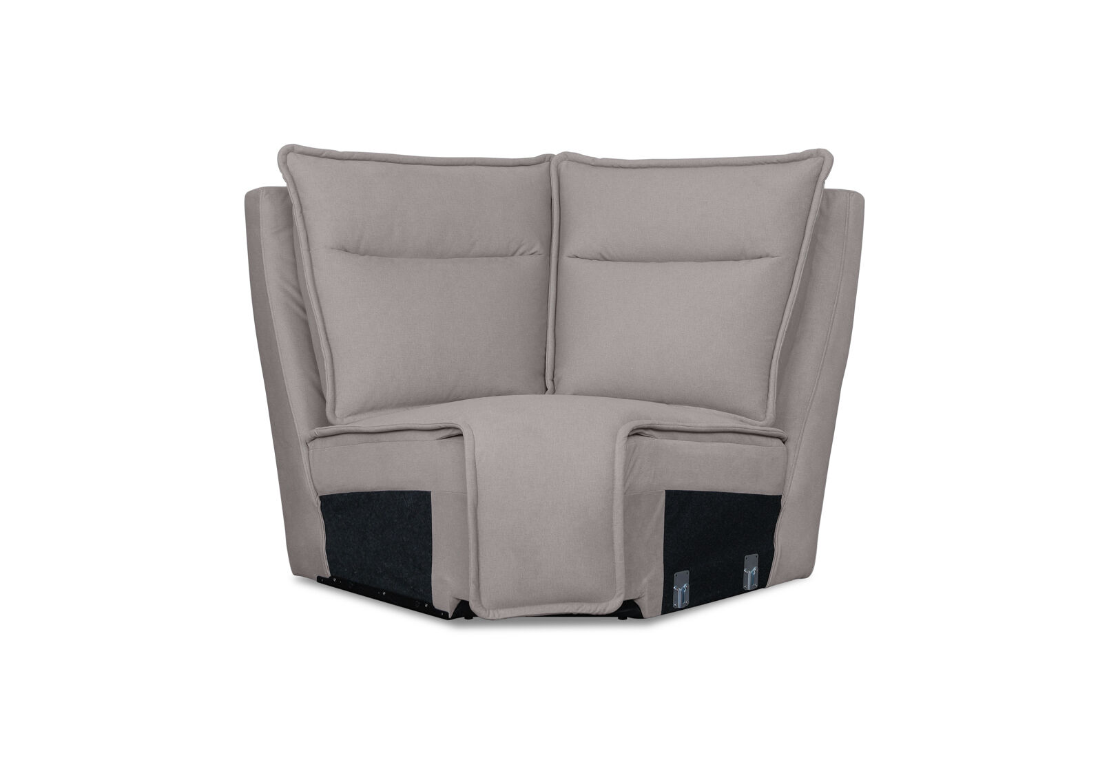 ALCINA FABRIC MODULAR CORNER WEDGE LIGHT GREY