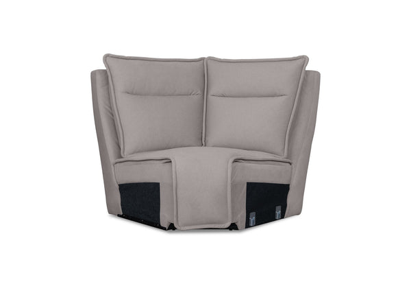 ALCINA FABRIC MODULAR CORNER WEDGE LIGHT GREY