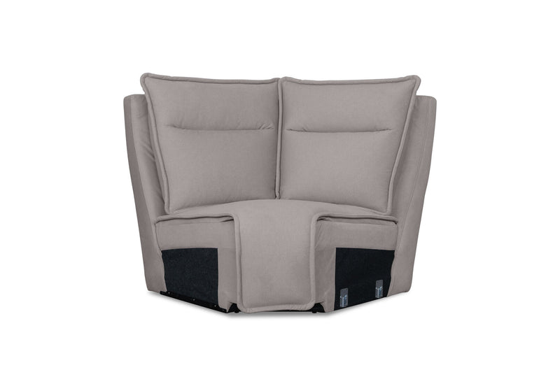 ALCINA FABRIC MODULAR CORNER WEDGE LIGHT GREY