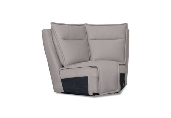 ALCINA FABRIC MODULAR CORNER WEDGE LIGHT GREY