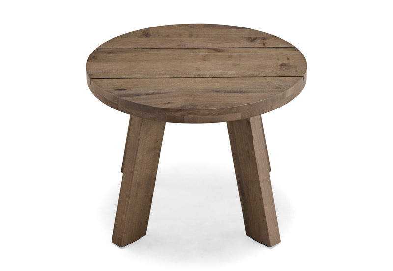 HOCKNEY ROUND LAMP TABLE RUSTIC NATURAL