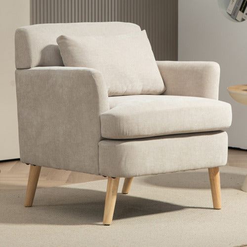 EVIE HOME ABIGAIL UPHOLSTERED ARMCHAIR