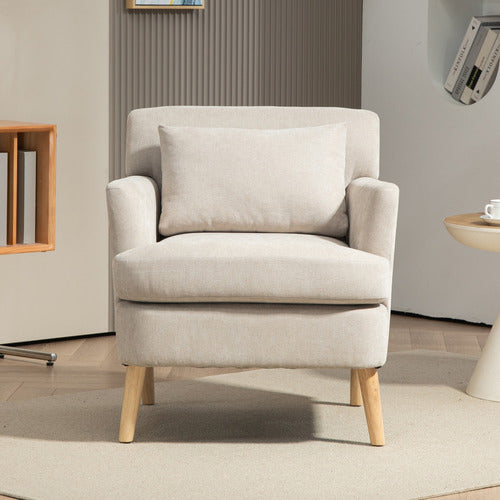 EVIE HOME ABIGAIL UPHOLSTERED ARMCHAIR