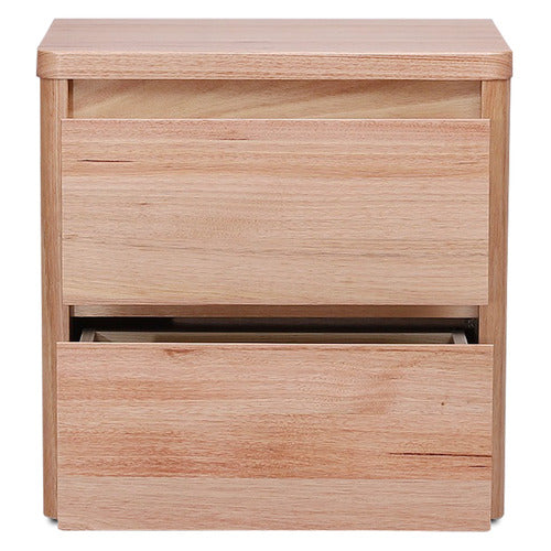 EVERGREEN HOME MONTY TASMANIAN OAK WOOD BEDSIDE TABLE