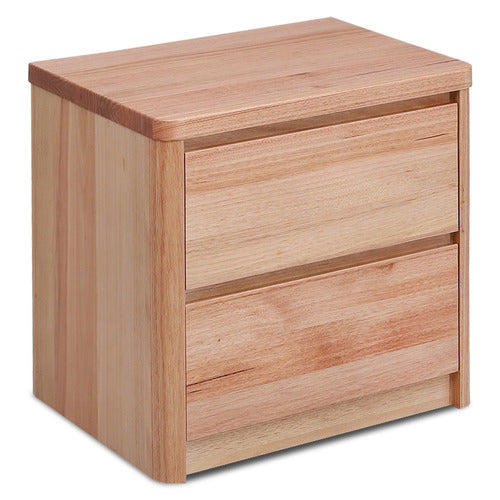 EVERGREEN HOME MONTY TASMANIAN OAK WOOD BEDSIDE TABLE
