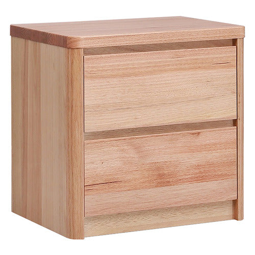 EVERGREEN HOME MONTY TASMANIAN OAK WOOD BEDSIDE TABLE
