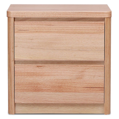 EVERGREEN HOME MONTY TASMANIAN OAK WOOD BEDSIDE TABLE