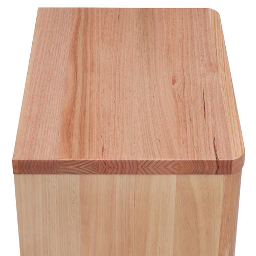 EVERGREEN HOME MONTY TASMANIAN OAK WOOD BEDSIDE TABLE