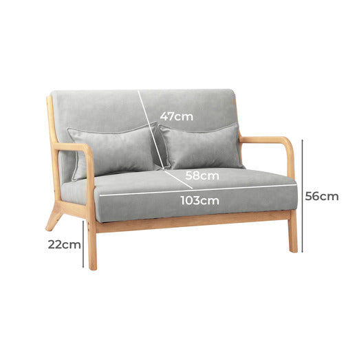 LIVING FUSION ADEARE 2 SEATER SOFA
