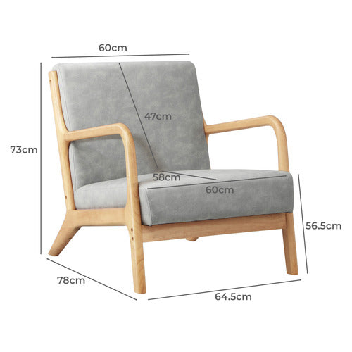 LIVING FUSION ADEARE UPHOLSTERED ARMCHAIR