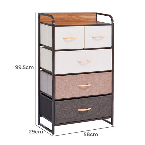 AROYA HOME ADEL 5 DRAWER CHEST