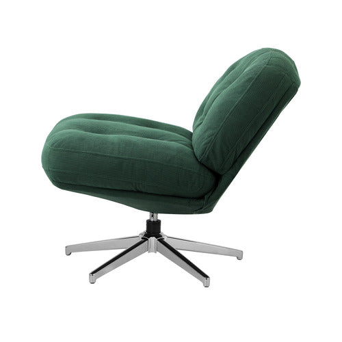 LIVING FUSION ADLER CORDUROY SWIVEL ACCENT CHAIR