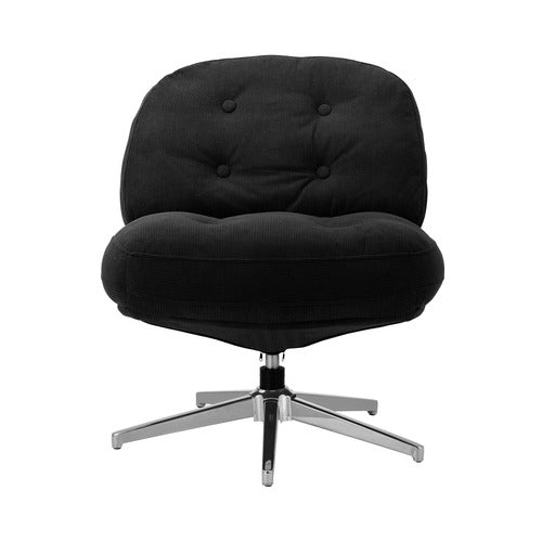 LIVING FUSION ADLER CORDUROY SWIVEL ACCENT CHAIR