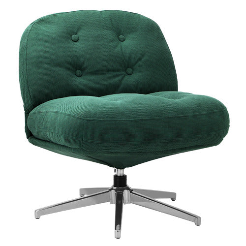 LIVING FUSION ADLER CORDUROY SWIVEL ACCENT CHAIR