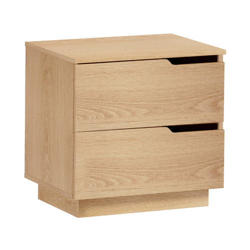 LIVING FUSION HALDEN 2 DRAWER BEDSIDE TABLE