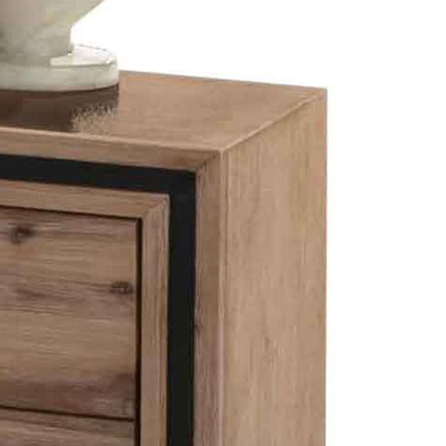 SOUTHERN STYLERS AIRLIE ACACIA BEDSIDE TABLE