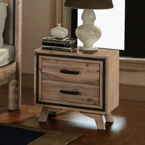 SOUTHERN STYLERS AIRLIE ACACIA BEDSIDE TABLE