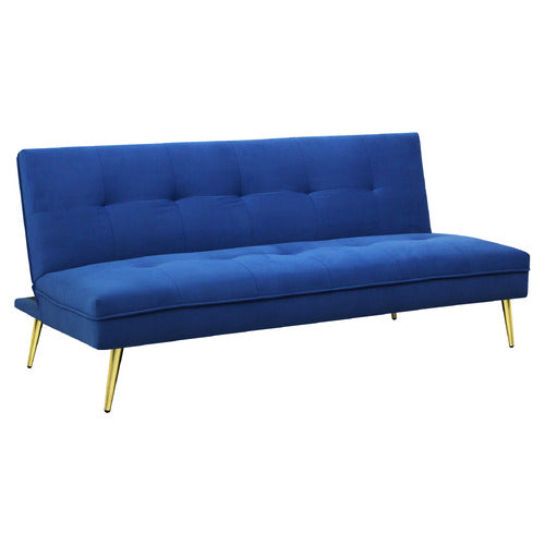 OAKLEIGH HOME AISLINN 3 SEATER SINGLE VELVET SOFA BED
