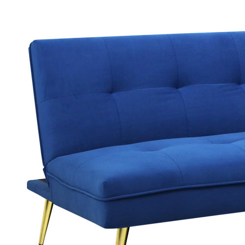 OAKLEIGH HOME AISLINN 3 SEATER SINGLE VELVET SOFA BED