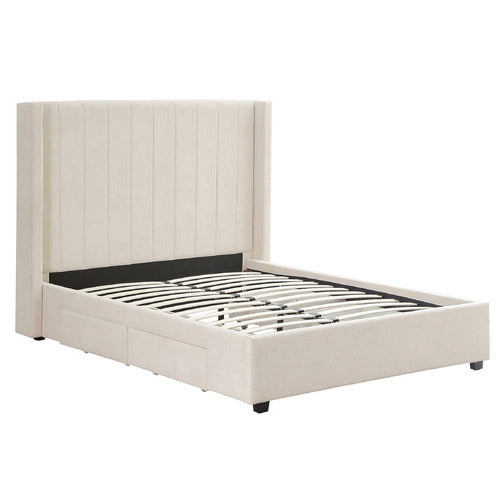 SOUTHERN STYLERS AKI UPHOLSTERED BED WITH DRAWERS