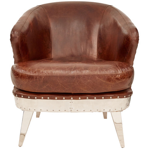 CHARTWELL HOME AKIRA LEATHER ARMCHAIR