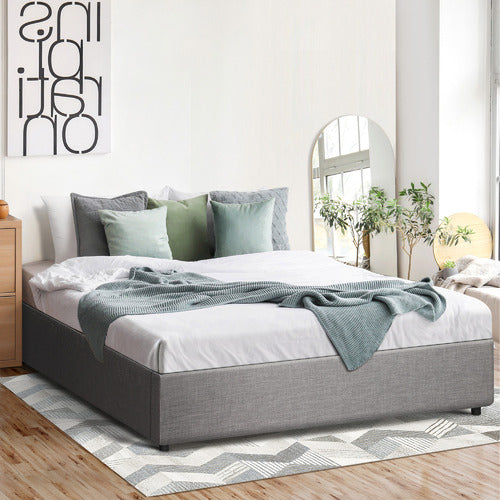 LIVING FUSION GREY ALDAN GAS LIFT STORAGE BED BASE