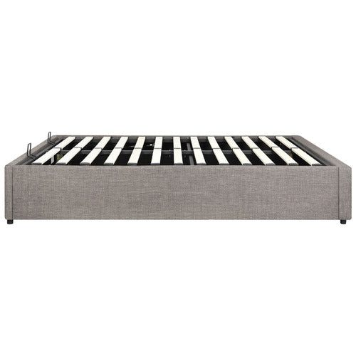 LIVING FUSION GREY ALDAN GAS LIFT STORAGE BED BASE