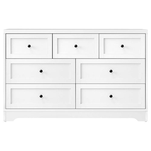 LIVING FUSION WHITE AURORA 7 DRAWER CHEST