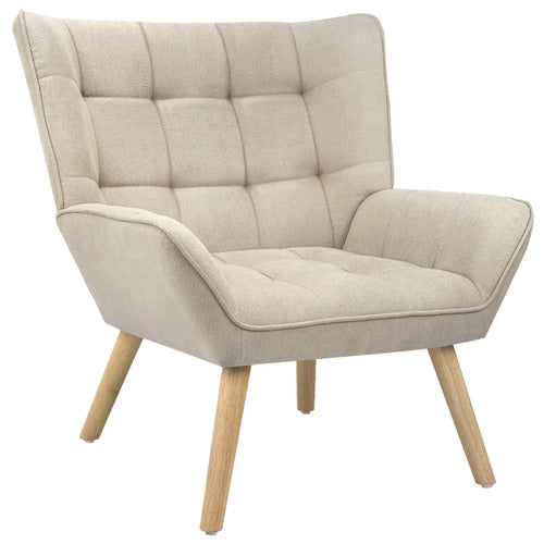 LIVING FUSION WINTHROP RUBBERWOOD ARMCHAIR