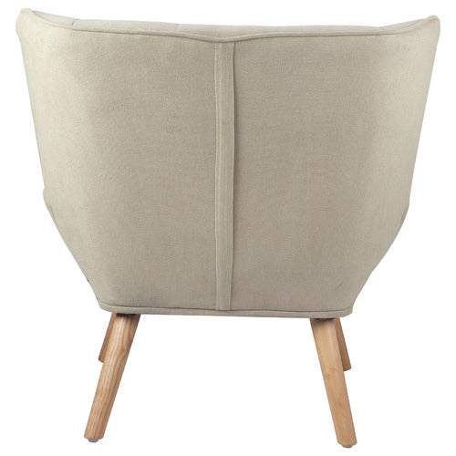 LIVING FUSION WINTHROP RUBBERWOOD ARMCHAIR
