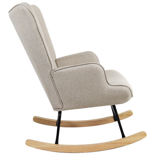 LIVING FUSION ALDAN UPHOLSTERED ROCKING CHAIR