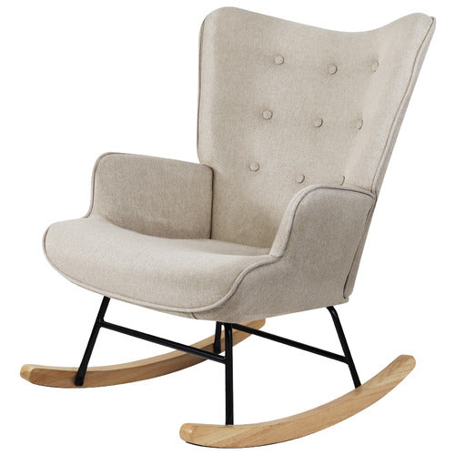 LIVING FUSION ALDAN UPHOLSTERED ROCKING CHAIR