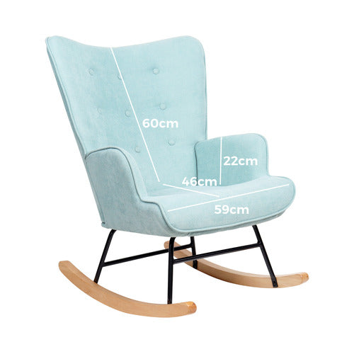 LIVING FUSION ALDAN UPHOLSTERED ROCKING CHAIR