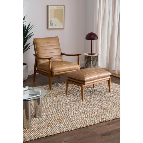 ALDRIC GENUINE LEATHER ARMCHAIR