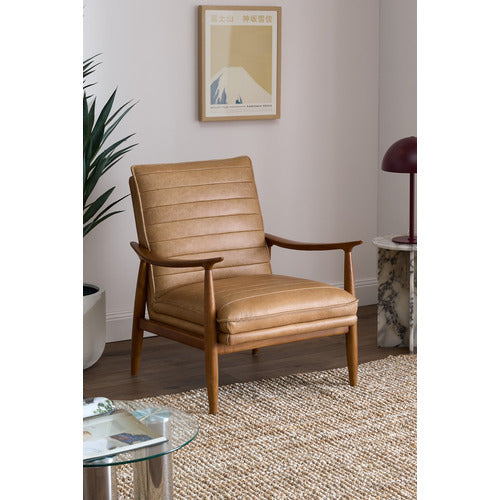 ALDRIC GENUINE LEATHER ARMCHAIR