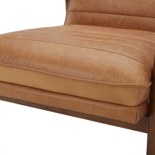 ALDRIC GENUINE LEATHER ARMCHAIR