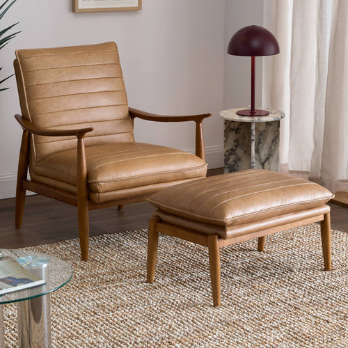 ALDRIC GENUINE LEATHER ARMCHAIR