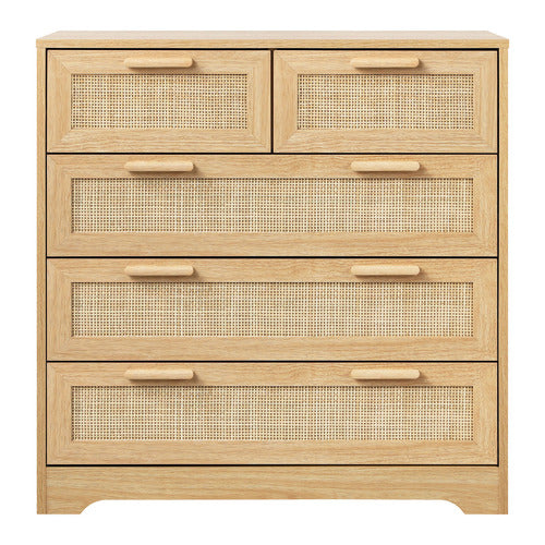 LIVING FUSION HOLLY RATTAN 5 DRAWER CHEST