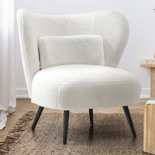 LIVING FUSION ALEYN BOUCLÉ WING BACK CHAIR