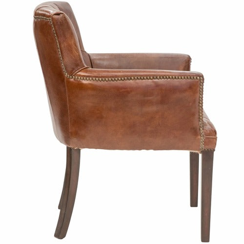 CHARTWELL HOME ALGERNON LEATHER OCCASIONAL CHAIR