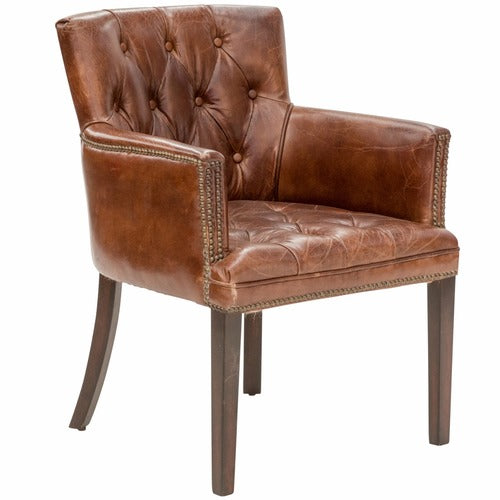 CHARTWELL HOME ALGERNON LEATHER OCCASIONAL CHAIR