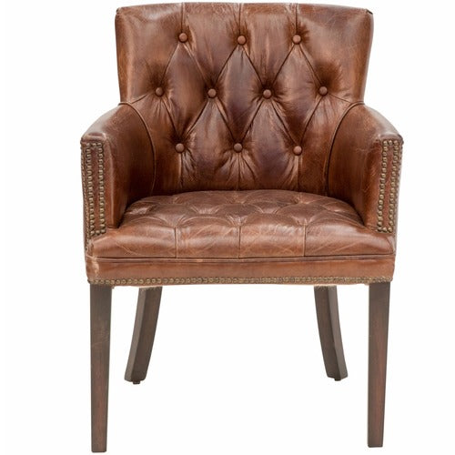 CHARTWELL HOME ALGERNON LEATHER OCCASIONAL CHAIR