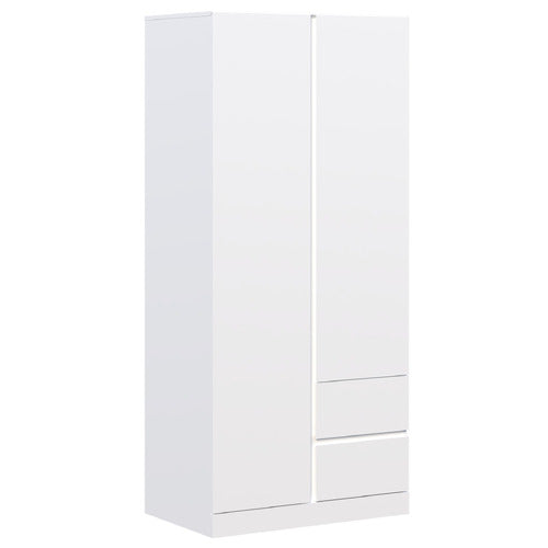 CAPE FURNITURE ALLIONA 2 DOOR & 2 DRAWER WARDROBE WITH SHELVES
