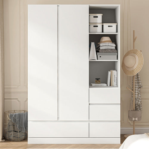 CAPE FURNITURE ALLIONA 2 DOOR 4 DRAWER WARDROBE
