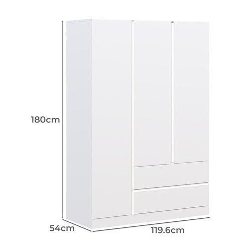 CAPE FURNITURE ALLIONA 3 DOOR 2 DRAWER WARDROBE