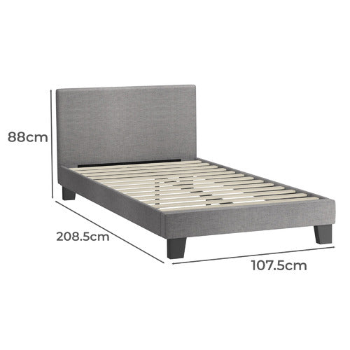 LIVING FUSION ALONZO UPHOLSTERED BED FRAME
