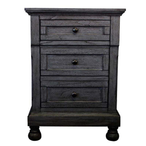 BY DESIGNS AMADIS MINDI WOOD BEDSIDE TABLE