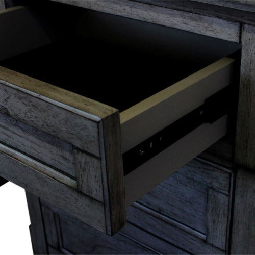 BY DESIGNS AMADIS MINDI WOOD BEDSIDE TABLE