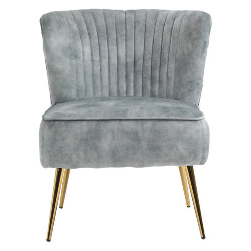 CORA HOME LIVING AMANDEEP VELVET ACCENT CHAIR