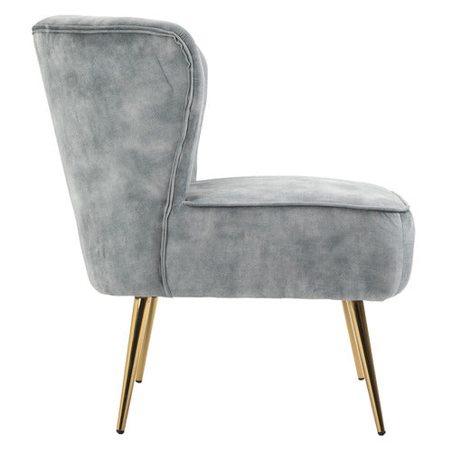 CORA HOME LIVING AMANDEEP VELVET ACCENT CHAIR